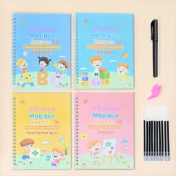 1/4PCS Sank Magic Practice Copybook Pen Preschools Kids Calligraphy English Verison Free Wiping Children Reusable Writing Book