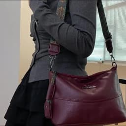 Luxury Brand Women PU Leather Messenger Bag Large Capacity Single Shoulder Crossbody Bag Soft Leather Handbag Fashion Female Gif
