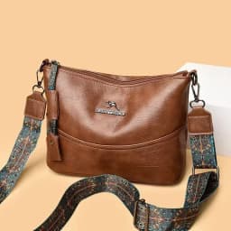 Luxury Brand Women PU Leather Messenger Bag Large Capacity Single Shoulder Crossbody Bag Soft Leather Handbag Fashion Female Gif
