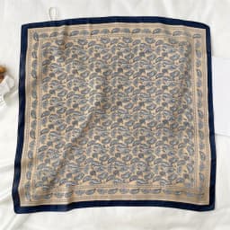 1 men's paisley print imitation silk wide-brimmed headscarf, men's scarf, suitable for casual occasions, outdoor activities,
