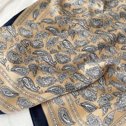 1 men's paisley print imitation silk wide-brimmed headscarf, men's scarf, suitable for casual occasions, outdoor activities,