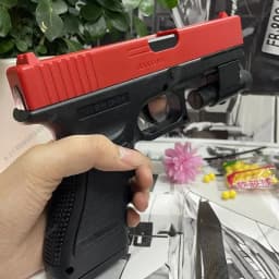 Airsoft Pistol Soft Bullet Manual G17 Toy Gun Lower Magazine with Laser Outdoor Sports CS Game Weapon for Children Adults Gift