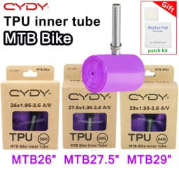 CYDY TPU MTB Bike Inner Tube Camera 29 26 27.5 29x1.95-2.6 Inch Mountain Bicycle Tire AV Schrader Valve Pneu 29er Cycling Tube