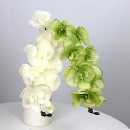 8 Heads Big Silk Artificial Flower Branch Orchid Phalaenopsis Black Burgundy Wedding Home Decor Flowers Potted Orchid Wholesale