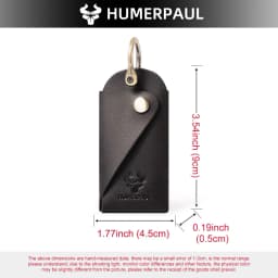 HUMERPAUL Crazy Horse Leather Keychain Men Women Key Organizer Pouch Top Quality Male Housekeeper Keys Storage Bag
