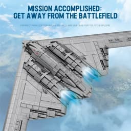 1977PCS B-2 Ghost Strategic Er Building Blocks Air Force Fighter Model Bricks Collection Desktop Display Kids DIY Toys Gifts