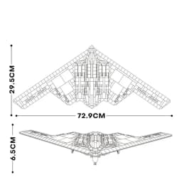 1977PCS B-2 Ghost Strategic Er Building Blocks Air Force Fighter Model Bricks Collection Desktop Display Kids DIY Toys Gifts