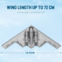 1977PCS B-2 Ghost Strategic Er Building Blocks Air Force Fighter Model Bricks Collection Desktop Display Kids DIY Toys Gifts