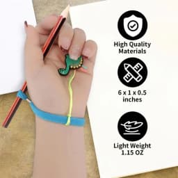 6PCS Ergonomic Pencil Grips Portable Soft Students Learning Write Corrector Cartoon Shape Handwriting Aid for Handwriting