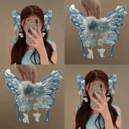 2pcs/set Ancient Style Fairy Tale Hairclips Elegant Styling Tassel Hairpin Extra Large Flower Silk Headwear For Women Girls
