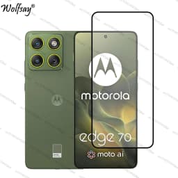 Full Cover Tempered Glass For Motorola Edge 70 Screen Protector Moto Edge 70 Camera Lens Protector Glass For Moto Edge 70 Glass