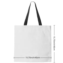 1pc Stacked Cat Handbag, Reusable Fashionable Handbag, Multifunctional Handbag, Printed Canvas Shopping Bag