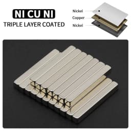 40x5x5mm Powerful Neodymium Magnet N35 NdfeB Permanent Magnetic imanes Block Super Strong Fridge Magnets DIY