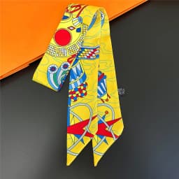 Korean Version of Versatile Women's Tied Bags Ribbons Headbands Decorative Long Streamers Small Scarves Silk Scarves Wholesale