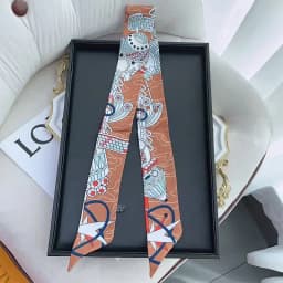 Korean Version of Versatile Women's Tied Bags Ribbons Headbands Decorative Long Streamers Small Scarves Silk Scarves Wholesale