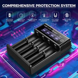 USB Li-ion NI-MH Battery Charger LCD Display Smart Charger Test Capacity Small Convenient Battery Charger For 18350 18500 18650