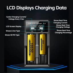USB Li-ion NI-MH Battery Charger LCD Display Smart Charger Test Capacity Small Convenient Battery Charger For 18350 18500 18650