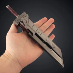 25cm 7pcs Final 3 Fantasy Cloud Buster Sword Alloy Model Metal Toy Holiday Box Game Peripheral Anime Manga Collection Gift Toy