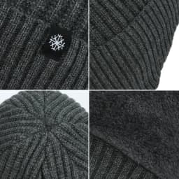 Outdoor Men Winter Knitted Hat Plush Warmth Peaked Cap Earmuff Casual Fashion Faux Fur Lined Hooded Hats Cycling Ear Protection