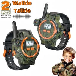 2PCSRechargeableWalkieTalkiesforKids,Two-WayRadioWalkyTalkywithFlashlightandCompass,200MeterTransmissionRange,Out