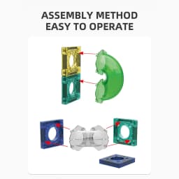 160pcs Physics Exploration Ball Track Magnetic Building Blocks Parent Child Puzzle Assembly Toy Gift Birthday Gift