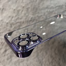 Luxury Plating Frameless Transparent Case for iPhone 17 16 15 14 13 12 Pro Max Plus Glass Camera Protection Ultra Thin Hard PC