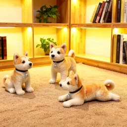 Simulation Akita Inu Male Plush Toy Dog Doll - Kids' Pet Shiba Inu Comforting Sleep Companion Pillow Toy, Soft Stuffed Animal Fo