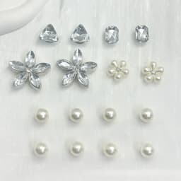 16PCS Floral Pearl Shoe Charms for Garden Shoes Decorations Set Women Elegant Accessories Wedding Beach Party DIY Slipper Decor