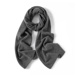 New Chic Women 100% Cashmere Scarf Autumn Winter Cashmere Knitted Solid Long Shawls Row Style Basic Soft Warm Scarf Luxury Tops