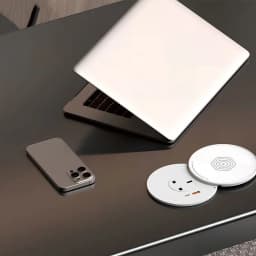 Desktop Embedded Socket EU US UK Universal Socket With USB TYPE-C Charging Hidden Countertop Rotating Plug With 80cm Power Cord