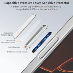 Camera Control Button Protector For iPhone 17 Pro Max 17 Pro 16 Plus 16 Anti-scratch Slide Capacitive Cover For Side Capture Key