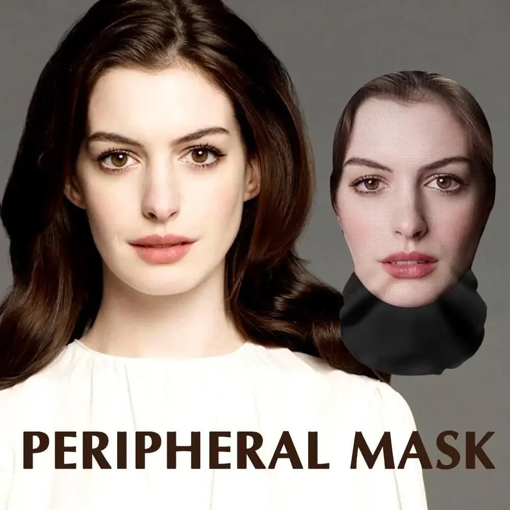3D Printed Full Face Visual Mask Anne Actress Celebrity Performer Face Mask Fun Role-playing Props Costumes Face Mask