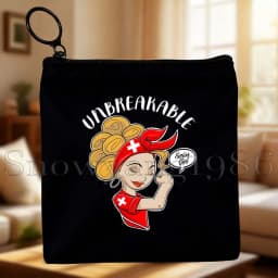 Zurich Switzerland Country Map Flag Swiss Girl Cute Canvas Coin Purse Bags Small Square Key Storage Cotton Card Bag Wallet Pouch