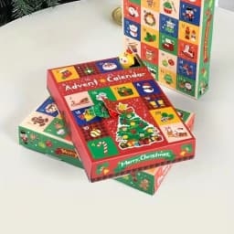 1-10Pcs Large Christmas Advent Calendar Boxes 24 Grids Fillable Empty Box with Number Kids New Year Party Gift Home Decoration