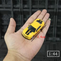 CCA 1:64 Chevrolet Camaro Alloy Sports Car Model Car Children's Toy Birthday Gift rich details, fine workmanship