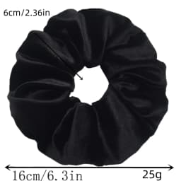16cm Fashion Oversized Velvet Scrunchies for Women Korean Elastic Hair Ties Ponytail Holder Chouchou Cheveux Femme Headwear