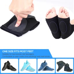 Arch Support For Flat Foot Pain Relief Plantar Fasciitis Heel Spurs 1Pair Sleeve Cushioned Soft Elastic Gel Pad Fabric Arch Sock