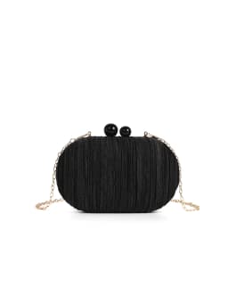 Elegant Satin Pleated Handbag 2025 New Niche Design Bridal Princess Ladies' Evening Bag Ceremony Cloth Round Purses and Clutches