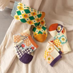 1/3/5 Pairs Sunflower Print Socks Women Mid-Calf French Style Cute Preppy Casual Fashion All Season Daily Wear EU 35-40 US 5-8