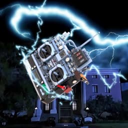 Gobricks MOC Doc Brown's DeLoreaned Remote Control Bricks Model Deloreaned Back To The Future Building Blocks Set Toys Gift