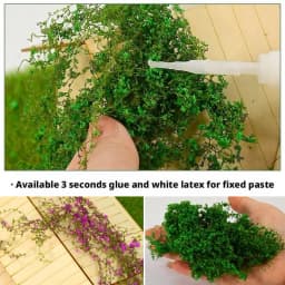 Miniature Climbing Vine Model, Artificial Leaves for Diorama, DIY Railway Scenery, Fake Foliage Plants for Architectural Model