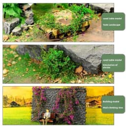 Miniature Climbing Vine Model, Artificial Leaves for Diorama, DIY Railway Scenery, Fake Foliage Plants for Architectural Model