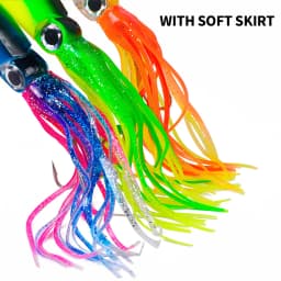 1Pcs 14cm 40g Octopus Fishing Lure 6 Colors Squid Hard Bait High Carbon Steel Hook Octopus Crank For Tuna Sea Allure Tools