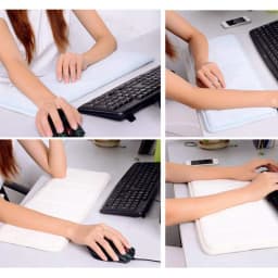 Memory Sponge Wrist Elbow Mat Sweat-absorbent Anti-slip Cushion Keyboard Comfortable Foam Pad for Office Desktop Computer Table