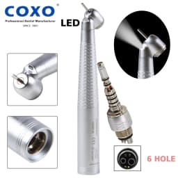 COXO Dental Surgical High Speed Handpiece 45 Degree Fit KaVo Fiber Optic 6 Hole Quick Coupler