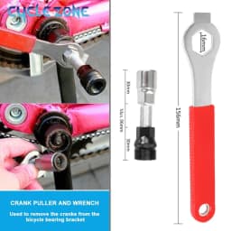 Bicycle Crank Removal Tool Bike Crankset Puller Pedal Wrench MTB Bike Crankset Pedal Crank Pull Bolt Remover Cycling Repair Tool