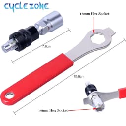 Bicycle Crank Removal Tool Bike Crankset Puller Pedal Wrench MTB Bike Crankset Pedal Crank Pull Bolt Remover Cycling Repair Tool