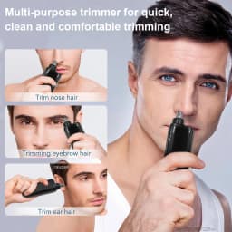 Mini Nose Hair Trimmer USB Rechargeable Electric Nose Hair Remover Portable Pocket Nose Hair Clipper Men Ears Hair Shaving Razor