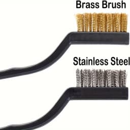 10/30pcs Stainless Steel Brass Wire Brush Set - Rust Removal & Welding Cleanup, Durable Bristles with Ergonomic Grip