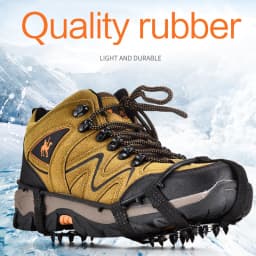 24 Ice Gripper Spike Grips Cleats For Snow Climbing Hiking шипы для обуви taca Teeth Ice Gripper For Shoes Women Men Crampons
